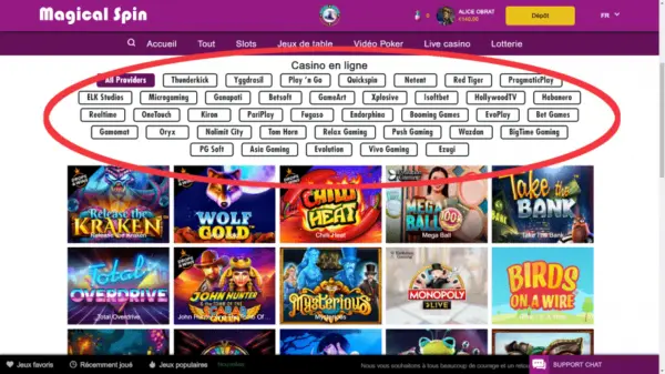 casino sans wager