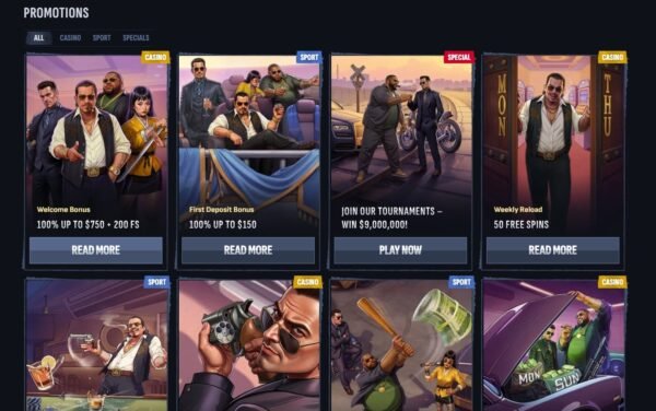 les promotions chez Casino Mafia